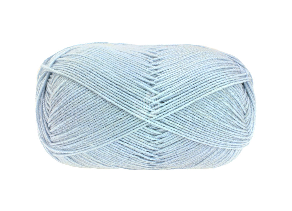 Lana Grossa Meilenweit 100 Merino Extrafein Uni 2419 Hellblau 100g