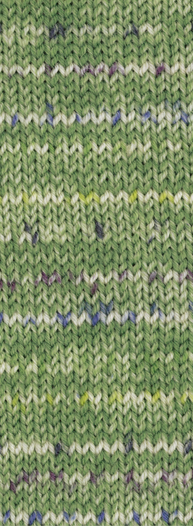 Lana Grossa Meilenweit 100 Extrafine Merino Stella 2536 Hellgrün/Grün/Ecru/Anthrazit/Aubergine/Jeans
