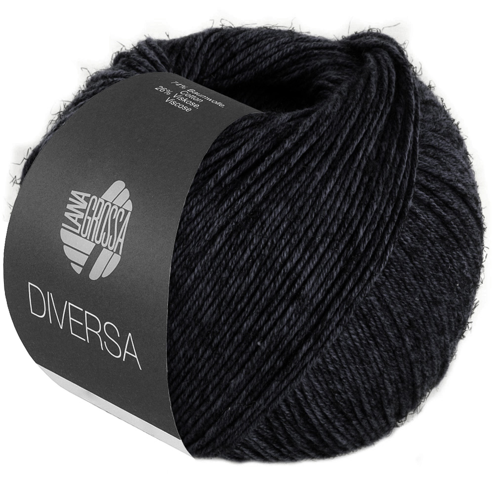 Lana Grossa Diversa 029 Schwarz 50g