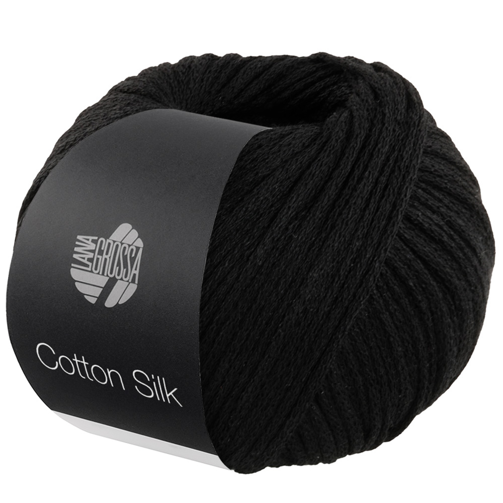 Lana Grossa Cotton Silk 012 Schwarz