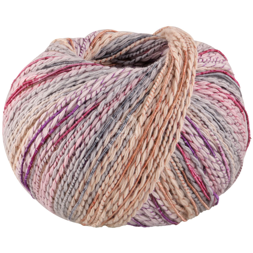 Lana Grossa Torto 011 Hellbeige/Pastellrosa/Hellgrau/Pink/Violett/Rosa 50g