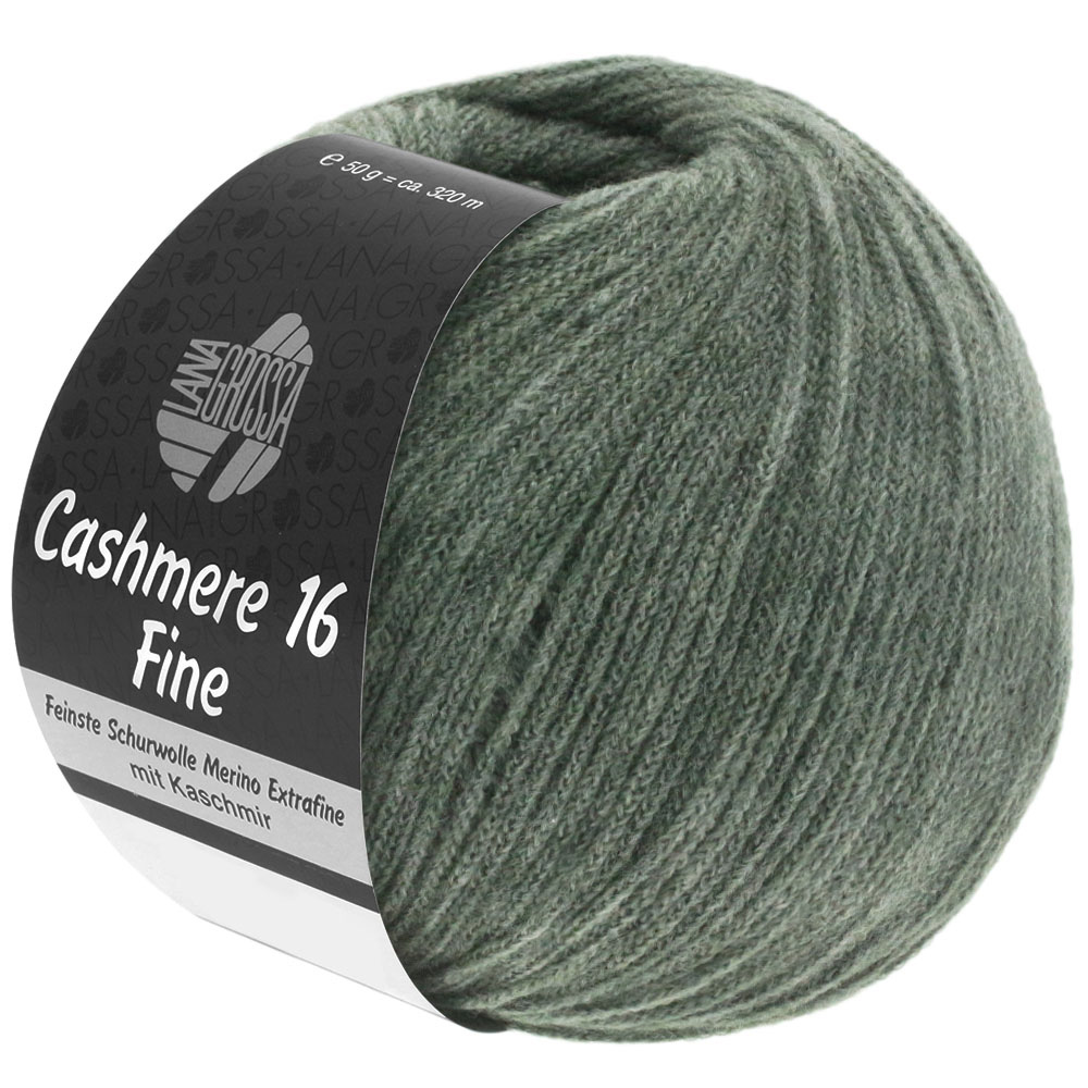 Lana Grossa Cashmere 16 Fine 034 Graugrün 50g