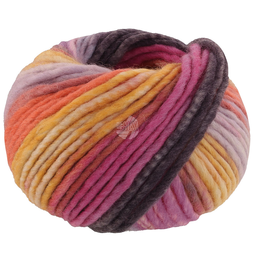 Lana Grossa Feltro Bosco 727 Mauve/Orange/Gelb/Zyklam/Mokka/Graulila/Pink 50g