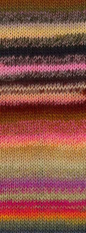 Lana Grossa Colorissimo 021 Pink/Bordeaux/Hellgelb/Khaki/Orange/Violett/Aubergine 100g