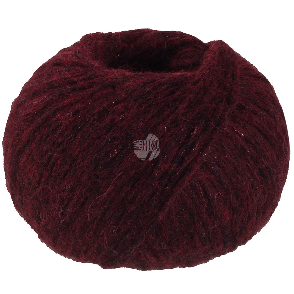 Lana Grossa Lucciola 011 Schwarzrot 50g