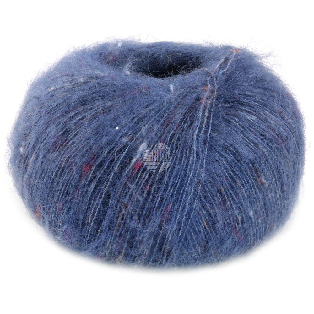 Lana Grossa Natural Superkid Tweed 619 Dunkelblau 25g