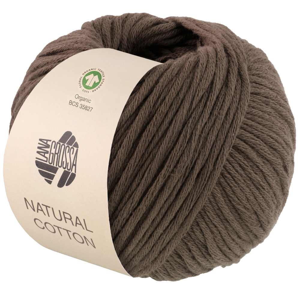 Lana Grossa Natural Cotton Gots 020 Graubraun 50g