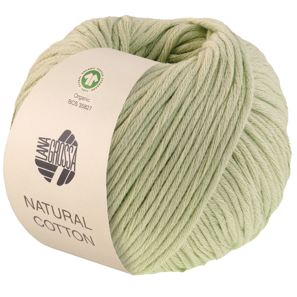 Lana Grossa Natural Cotton Gots 001 Blassgrün