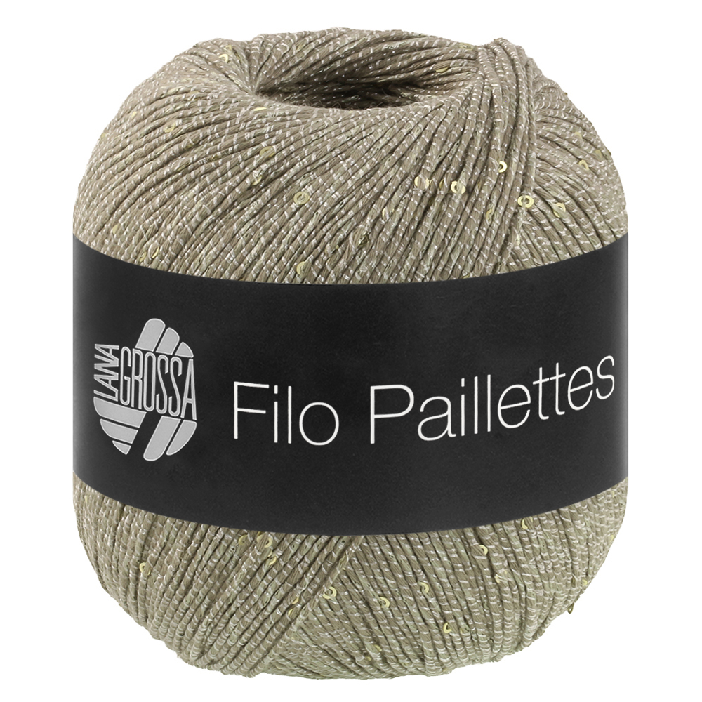 Lana Grossa Filo Pailettes 013 Khaki 50g