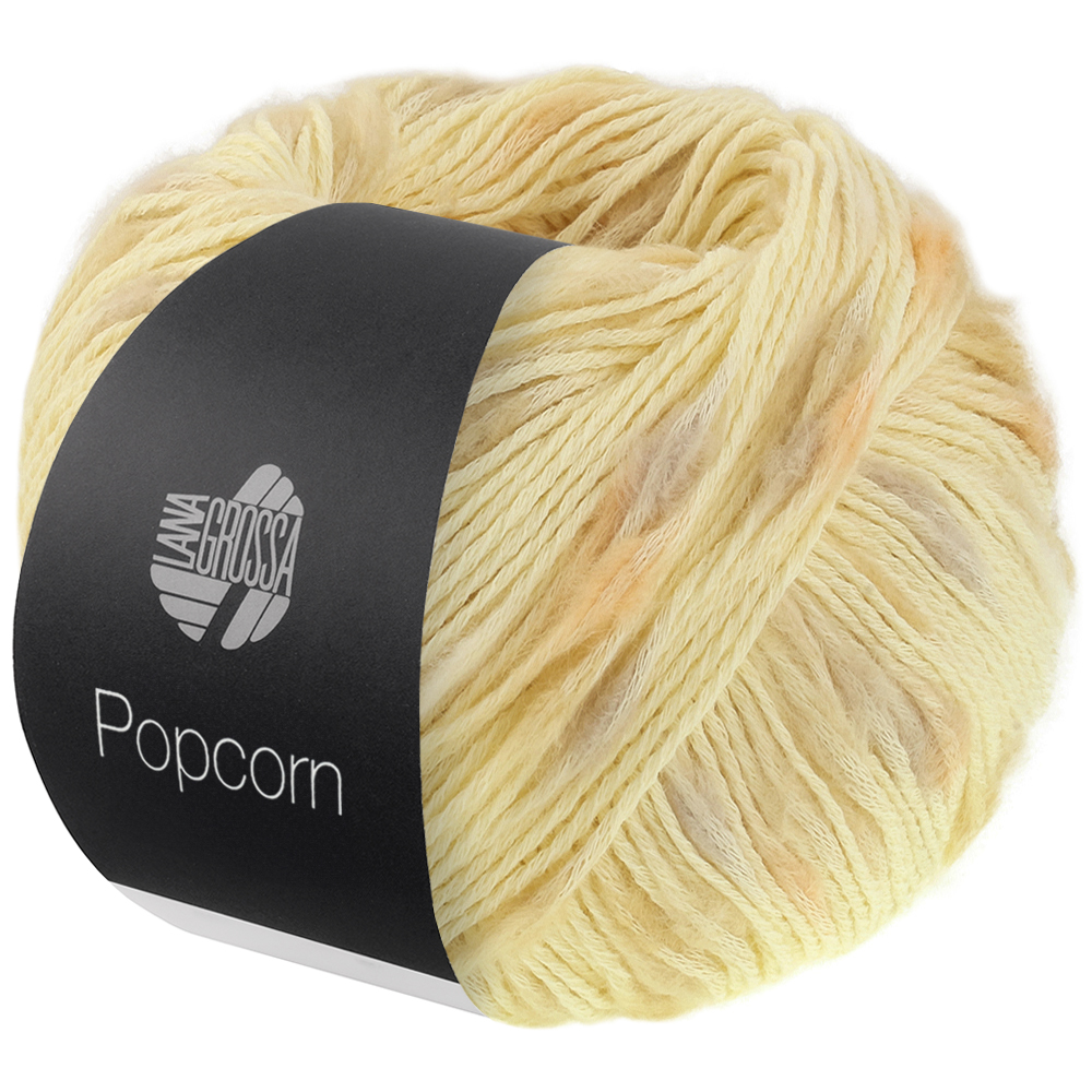 Lana Grossa Popcorn 001 Vanille/Beige/Gelb/Orange 50g