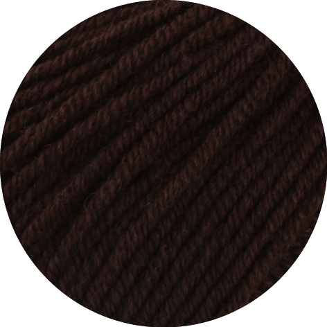 Lana Grossa Merino Soft 019 Dunkelbraun 50g