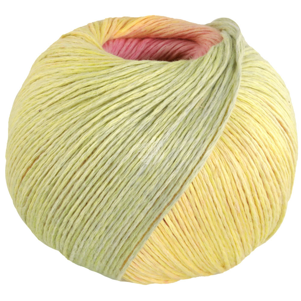 Lana Grossa Cotonella 003 Narzisse/Gelb/Rosabeige/Pink/Lachs/Hellgrau 100g