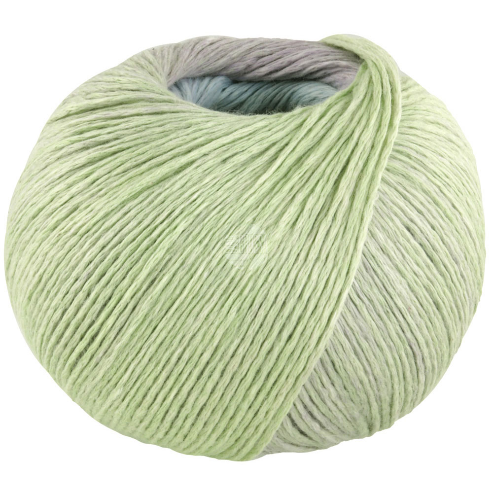 Lana Grossa Cotonella 001 Pastellgrün/-rosa/Beige/Pastellblau/Graulila
 100g