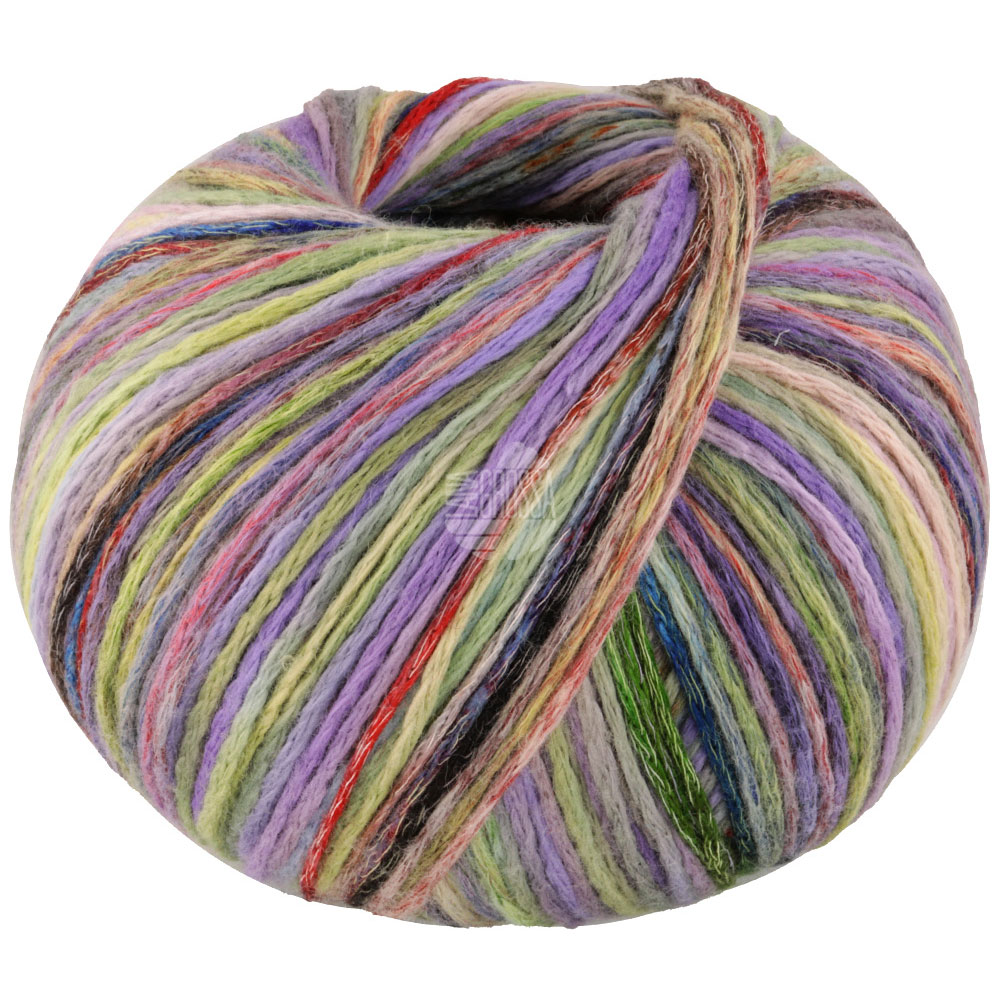 Lana Grossa Cotonella Multi 106 Lila/Orange/Gelb/Grün/Weiß bunt 100g