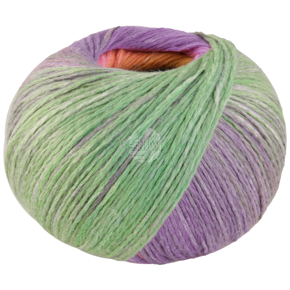 Lana Grossa Cotonella 012 Himmelblau/Salbeigrün/Türkis/Gelb/Orange/Pink/Violett 100g