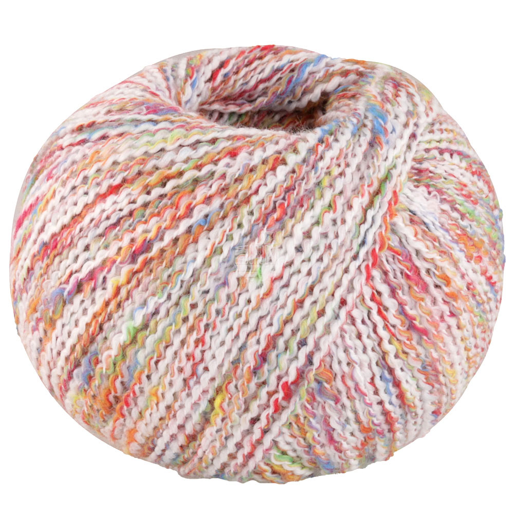 Lana Grossa Maglia 011 Weiß/Orange/Limette/Gelb/Blau/Grün/Rot 50g