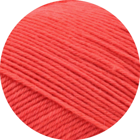 Lana Grossa Meilenweit 100 Merino Extrafein Uni 2438 Leuchtendrot 100g