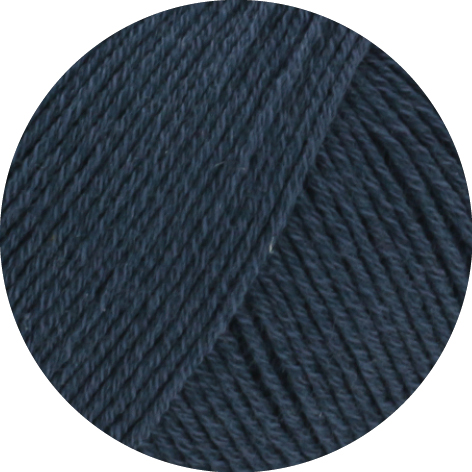 Lana Grossa Cotton Wool 005 Dunkelblau 50g