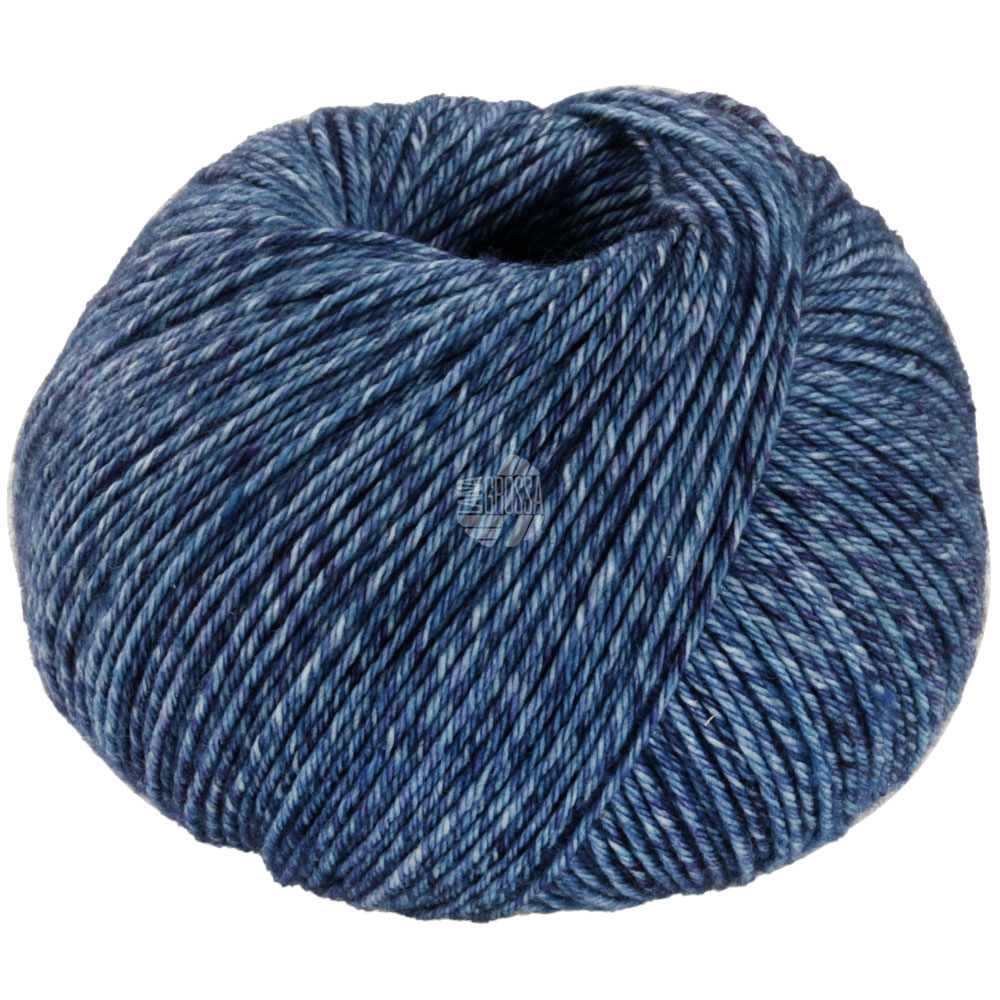 Lana Grossa Vintage Socks 1005 Jeans/Grau-/Dunkelblau meliert 100g