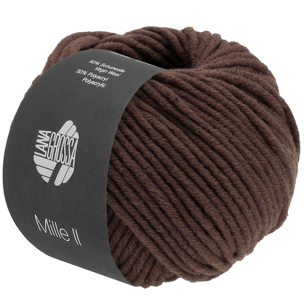 Lana Grossa Mille II 168 Mokka 50g