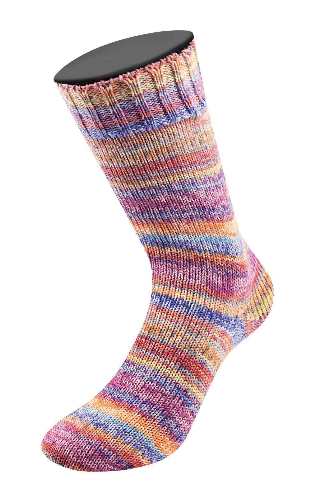 Lana Grossa Landlust Die Sockenwolle 6-F 150G 942 Blaulila/Orange/Terrakotta/Fuchsia/Rosa/Hellgrau/;