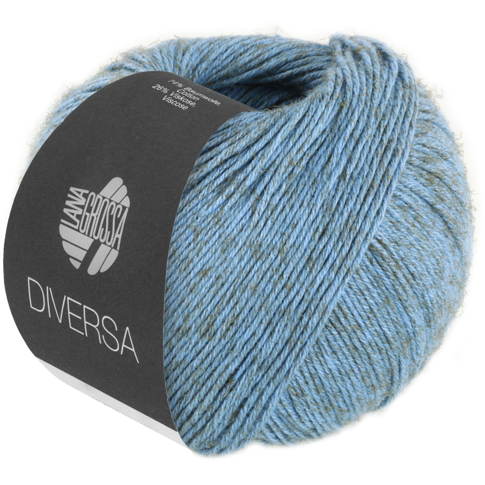 Lana Grossa Diversa 016 Graublau 50g