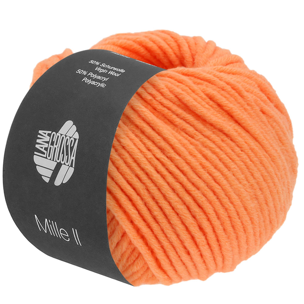 Lana Grossa Mille II 164 Lachsorange 50g